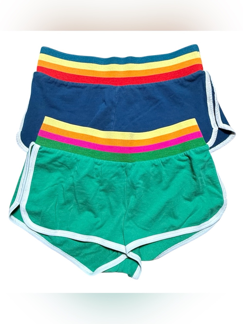 Y2K Hannah Rainbow Waist Dolphin Shorts